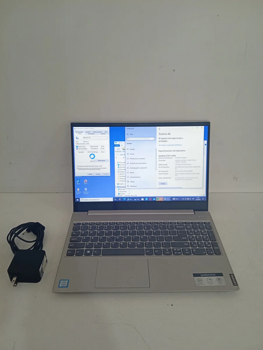 Notebook Marca Lenovo Modelo Ideapad S340 Procesador I7 Memoria Ram 8 Gb Disco Duro 300 Gb Acc Con Teclado Numerico