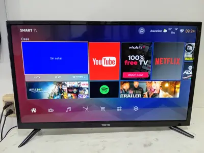 Televisor Led Smart De 32 '' Marca Tokyo Modelo Tvtokh32sm Sin Control Usado En Buen Estado Acc PatitasControl Air