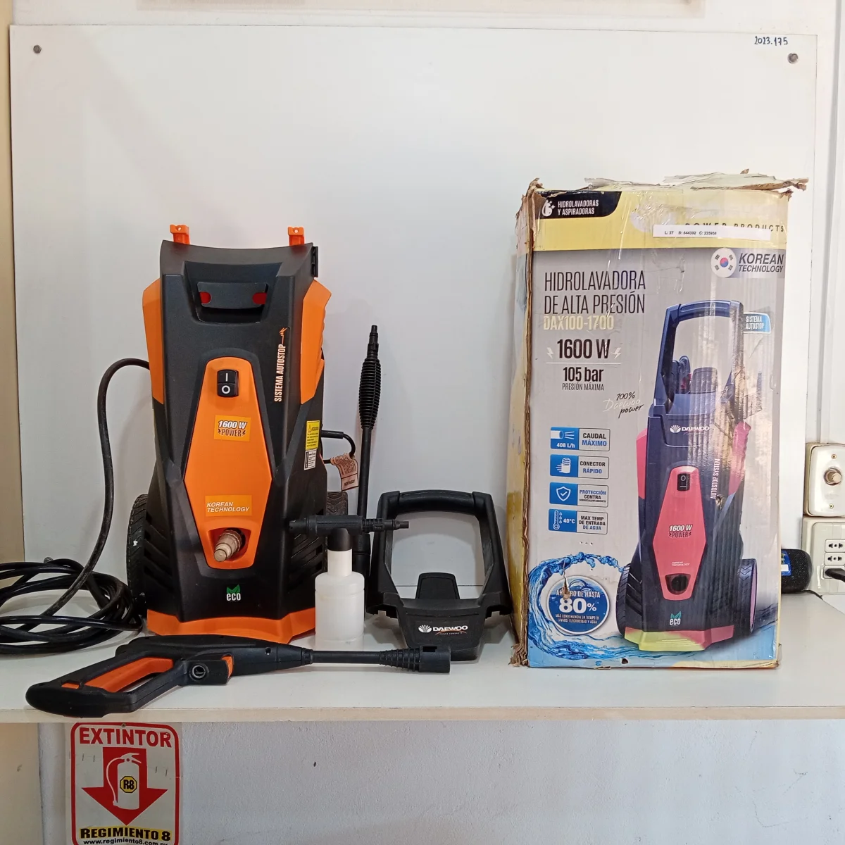 Hidro Lavadora Marca Daewoo Modelo Dax100/1700 Nro Usado En Buen Estado Acc C/ Manija Y 2 Picos
