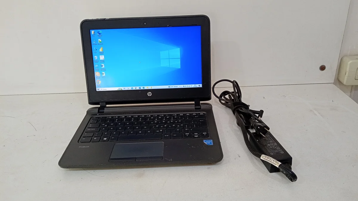 Mini Notebook Marca Hp Modelo Probook Usado En Buen Estado Procesador Celeron Memoria Ram 4 Gb Disco Duro 250 Gb Acc Cargador 29313