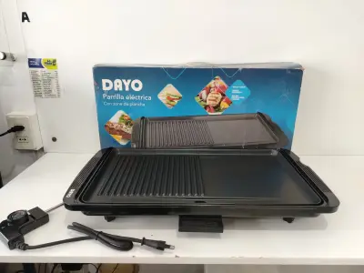 Parrilla Electrica Marca Dayo Modelo Pe034 Usado En Buen Estado Acc Cable Cte C/ Regulador De TemperaturaManualBandeja Para Residuos