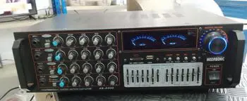 Amplificador De Sonido P/ Discoteca Marca Megasonic Modelo Ka-3300 Usado En Buen Estado Acc Con Antena 5 SalidasRadio BtUsb