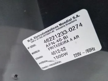 Foto 3 de Fritadora Marca Mondial Modelo Afn-40-Bl Usado Con Desgaste Acc Canasta