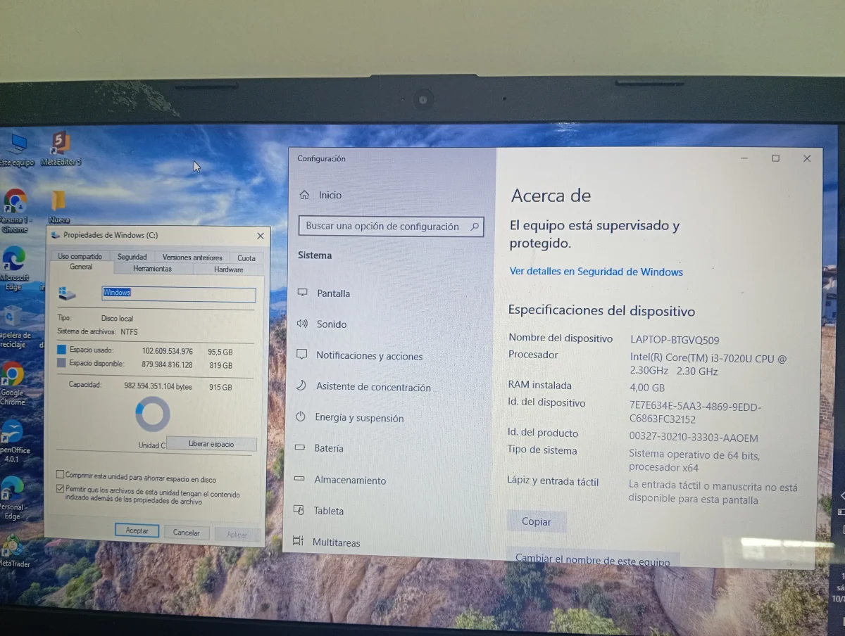 Foto 2 de Notebook Marca Hp Modelo 15-Da0007la Procesador I3 Memoria Ram 4 Gb Disco Duro 500 Gb Generacion 7 Acc Maletin Cargador Teclado NumericoMouse