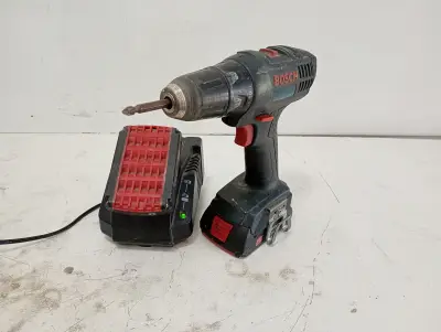 Taladro Marca Bosch Modelo Gsr18-2 Nro Usado Con Desgaste Acc 2 BateriasCargador