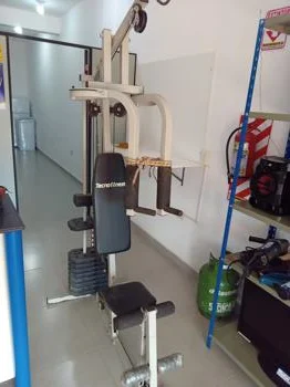 Multiejercicios Marca Tecnofitness Modelo M70 Usado En Buen Estado Acc Con Dos Barra De Agarre9 PesasAsiento Y Apoya Espalda