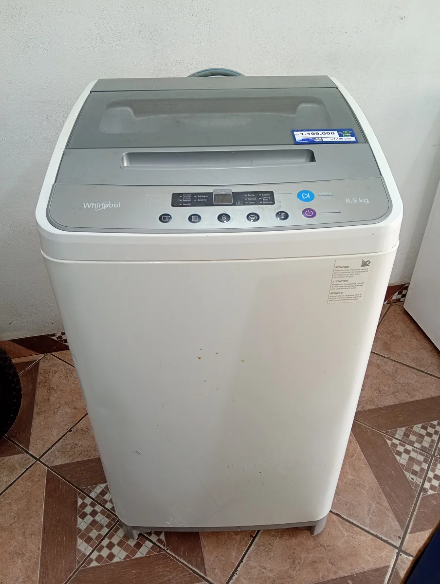 Lavarropas Cap 8 Kg. Marca Whirlpool Modelo Ww1088w9 Usado En Buen Estado Acc Mangueras De Carga Y Descarga