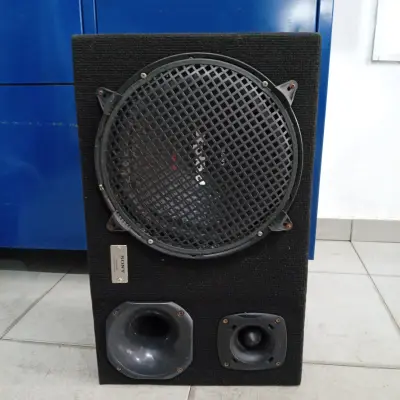 Caja C/ Parlantes Para Auto Usado En Buen Estado Acc Boffer Marca Sony Xplot 1800w Con Corneta Y Tuister Jbl Caja Forrada