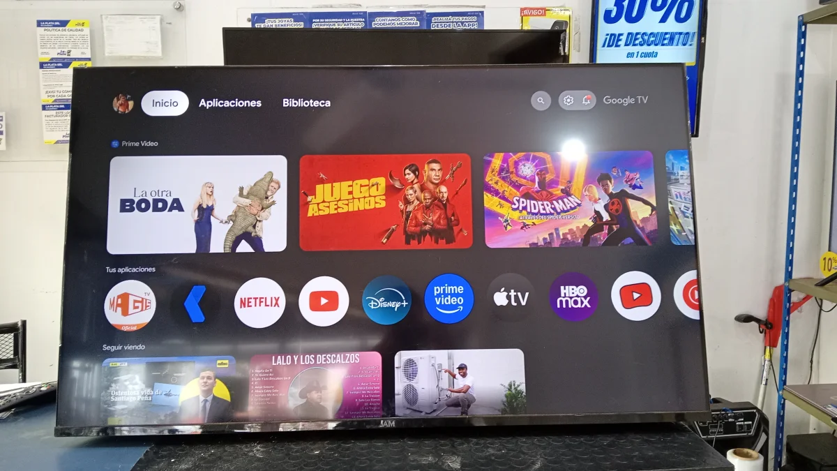 Foto 3 de Televisor Led Smart De 50 '' Marca Jam Modelo Ultrasgtm-50gfs Con Control Usado En Buen Estado Acc C/Patitas