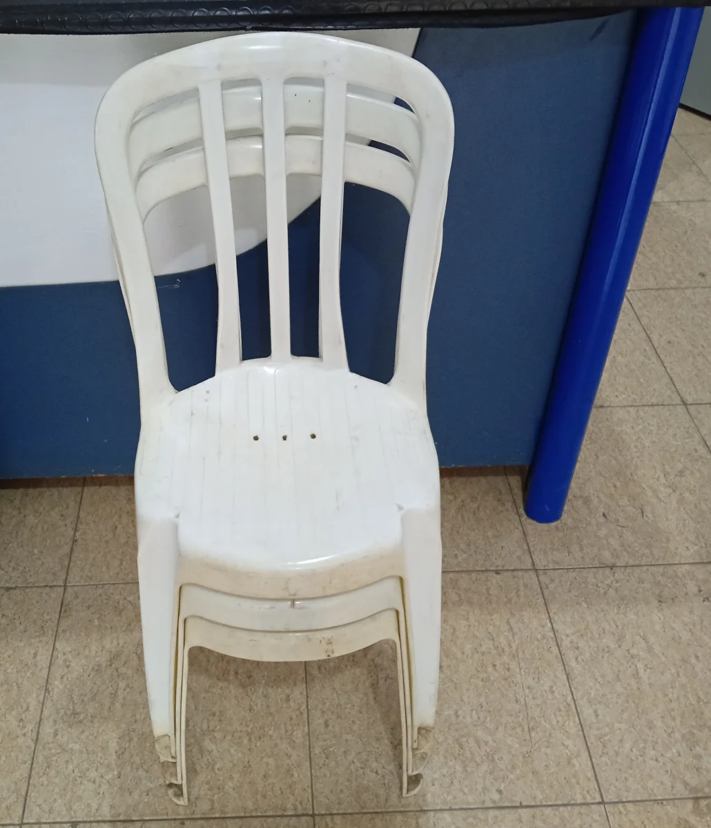 Silla Usado-En-Buen-Estado Color Blanco Acc 3 Sillas