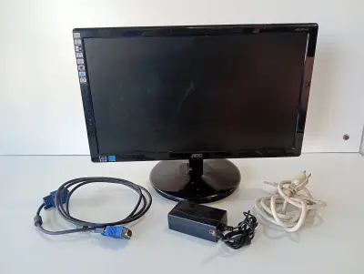 Monitor P/ Computadora Lcd Marca Aoc Modelo 185lm00012 Usado En Buen Estado De 18 '' Acc: No Tiene