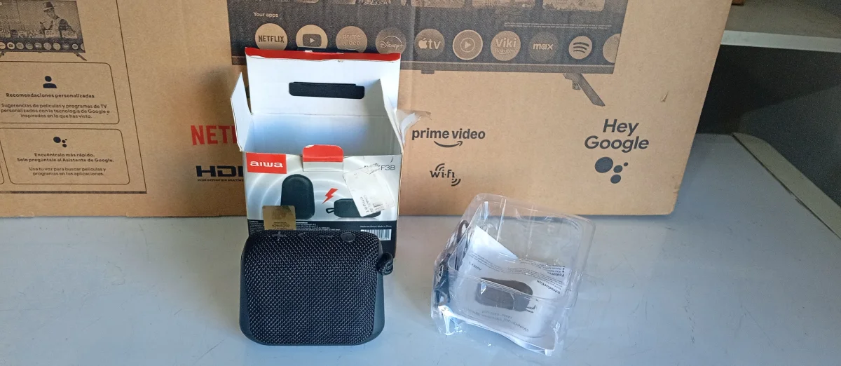 Speaker Potencia Watts No Tiene Marca Aiwa. Sin Control Modelo Awkf3 Usado En Buen Estado Con Caja Acc ManualCable Para Carga