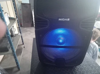 Foto 2 de Caja De Sonido Amplificada Marca Midas Modelo Md-Ps1311 Sin Control Usado En Buen Estado Acc PedestalCargador