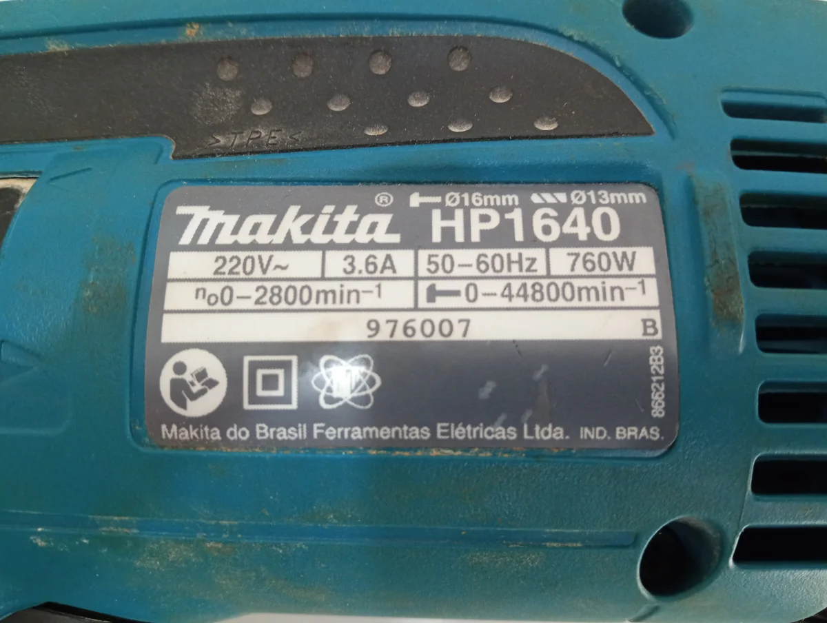 Foto 3 de Taladro Marca Makita Modelo Hp1640 Usado En Buen Estado Acc MangoLlave