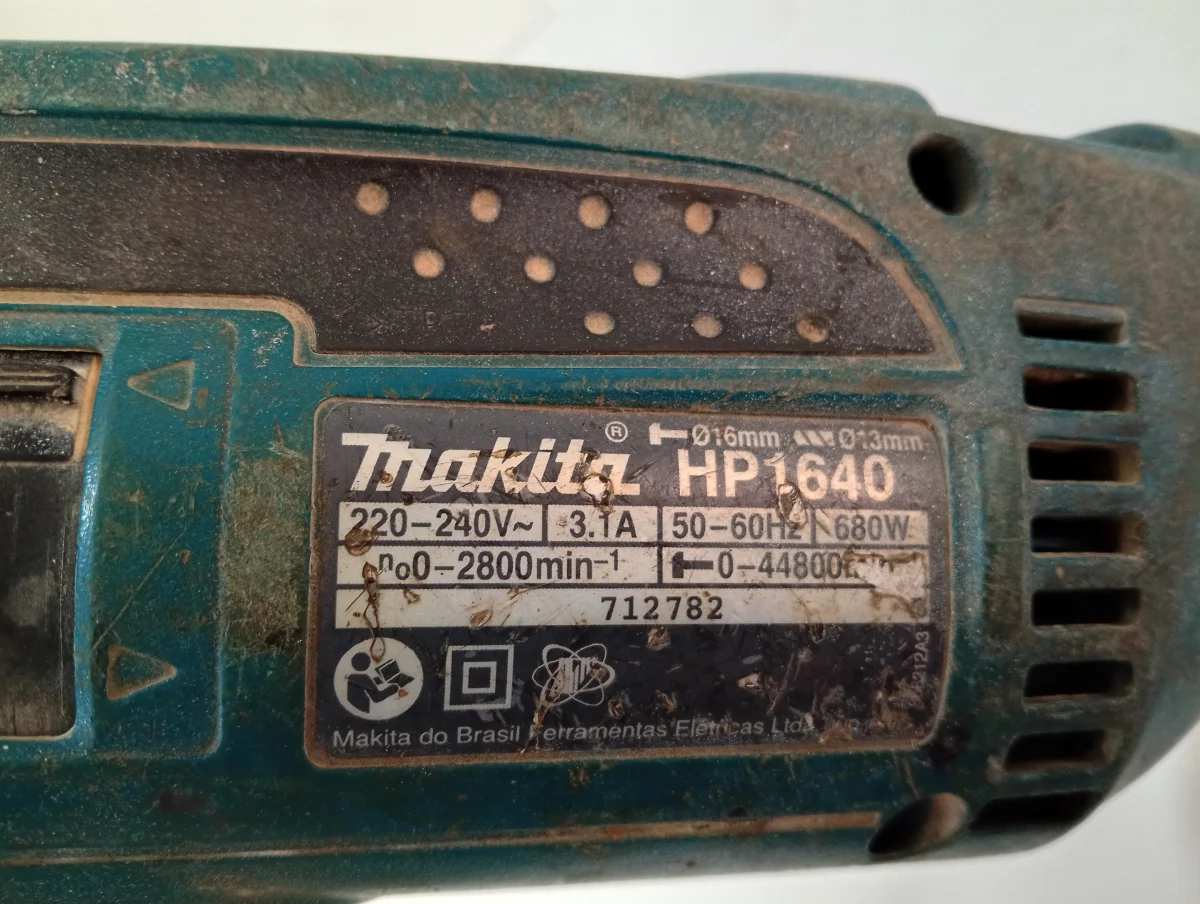 Foto 3 de Taladro Marca Makita Modelo Hp1640 Usado En Buen Estado Acc No Tiene
