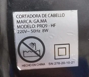 Foto 3 de Maquina De Cortar Cabello Marca Gama Modelo Pr09-Hf Usado En Buen Estado Acc 3 Modelos De Corte