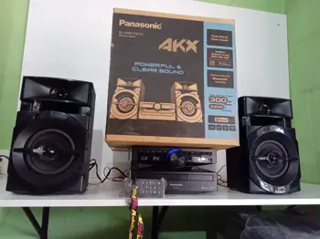Mini Componente Marca Panasonic Modelo Sc-Akx110 Usado En Buen Estado Acc 2 Parlantes