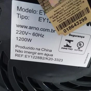 Foto 3 de Fritadora Marca Arno Modelo Ey1228b2/K20 Usado En Buen Estado Acc No Tiene