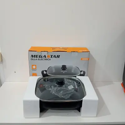 Olla Marca Mega Star Modelo Ba14n Nuevo Sin Uso Con Tapa De Vidrio Tipo Convencional Acc No Tiene