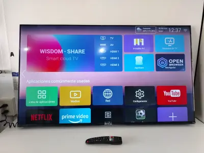 Televisor Led Smart De 50 '' Marca Ftx Modelo Ftx50yhd4va Con Control Usado-En-Buen-Estado Acc Cable Cte
