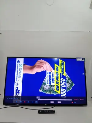 Televisor Led Convencional De 43 '' Marca Lg Modelo 43lk5000psa Usado En Buen Estado Con Control Sin Caja Acc ControlCable Cte