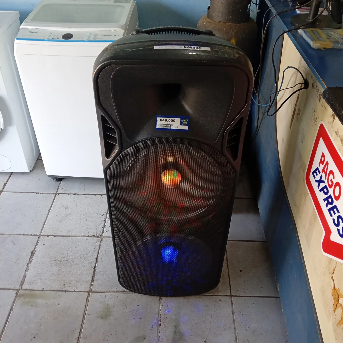 Caja De Sonido Amplificada Marca Mega Star Modelo Spa1559bta Sin Control Usado En Buen Estado Acc Cable Power