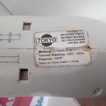 Foto 3 de Batidora Marca Tokyo Modelo Edtbmax5-N Usado En Buen Estado Acc 2 Bastidores