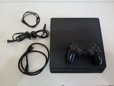 Juego Electronico Ps4 Marca Sony Slim Modelo Cuh-2116a Disco Duro 500 Gb Con Control Sin Caja Usado En Buen Estado Acc Cable HdmiCable CorrienteCable Usb