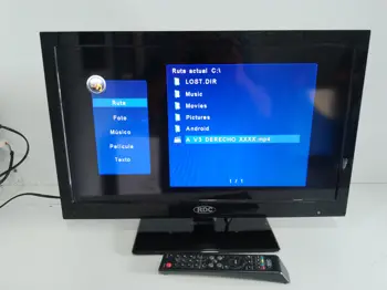 Televisor Led Convencional De 24 '' Marca Rdc Modelo P-Led2418 Usado En Buen Estado Con Control Sin Caja Acc Base De Plastico
