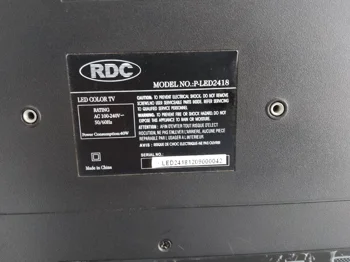 Foto 2 de Televisor Led Convencional De 24 '' Marca Rdc Modelo P-Led2418 Usado En Buen Estado Con Control Sin Caja Acc Base De Plastico