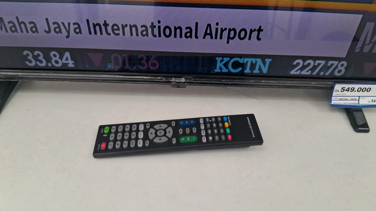 Foto 2 de Televisor Led Convencional De 32 '' Marca Jam Modelo Sk32e10 Usado En Buen Estado Con Control Sin Caja Acc Con PatitasCable PowerCable Hdmi