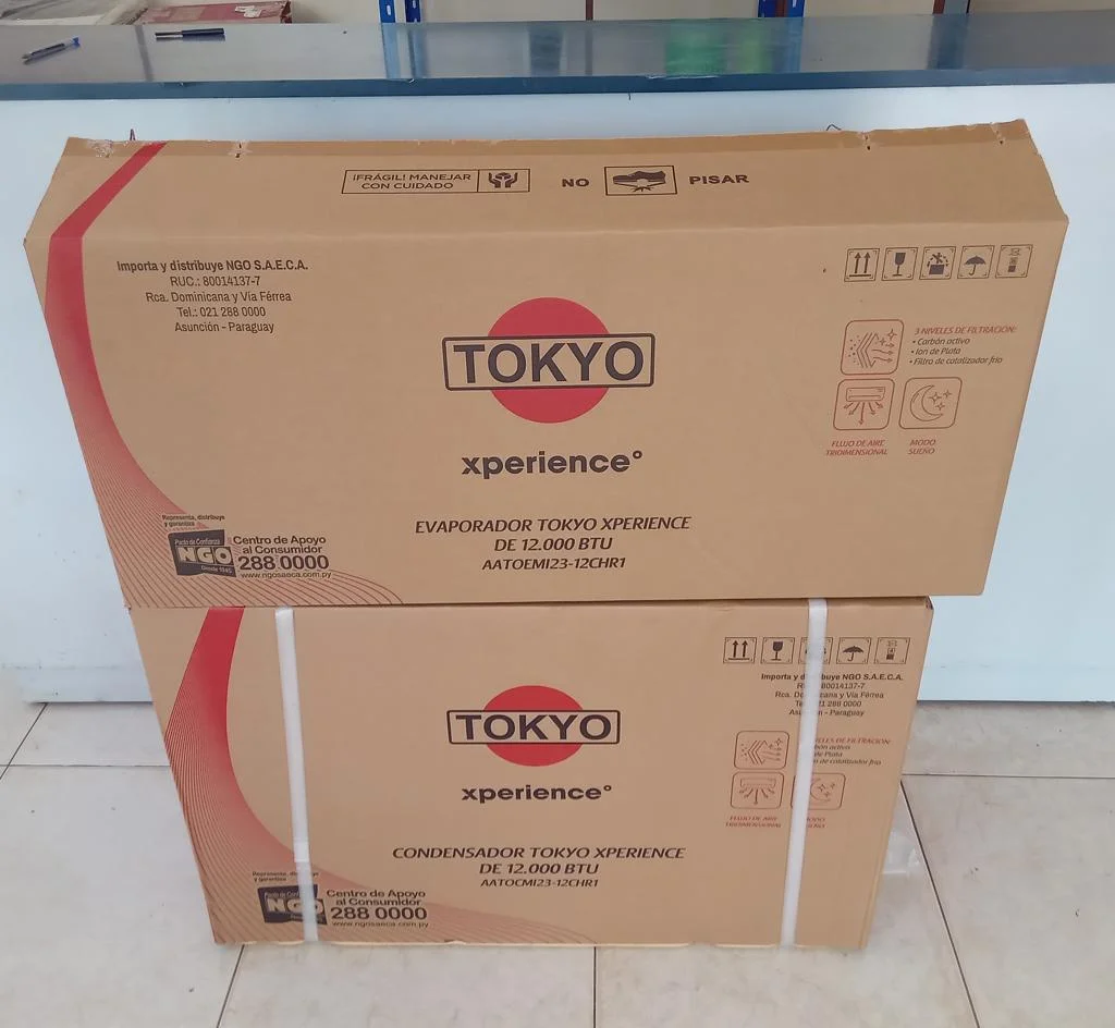 Aire Acondicionado Tipo Split Marca Tokyo Potencia Btu 12.000 Con Kit Instalacion Con Control Modelo Aatoemi2312chr1 Nuevo Sin Uso Con Caja Acc No Tiene