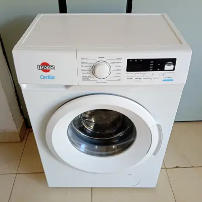 Lavarropas Cap: 6 Kg. Marca Tokyo Modelo Edtlmceciliaslim6-N Usado En Buen Estado Acc: Sin Manguera De Carga Comentario: Carga Frontal De Color Blanco