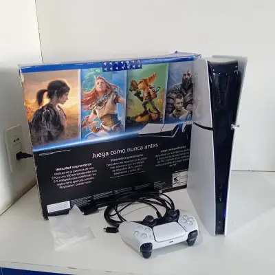 Juego Electronico Ps5 Marca Sony Modelo Cfi-2015 Disco Duro 883 Gb Con Control Con Caja Usado En Buen Estado Acc Cable Power HdmiUsb