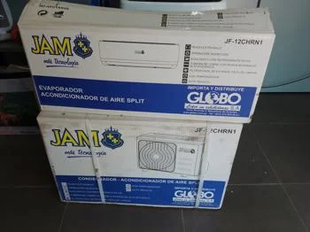 Aire Acondicionado Tipo Split Marca Jam Potencia Btu 12.000 Con Kit Instalacion Con Control Modelo Jf-12chrn1 Nuevo Sin Uso Con Caja Acc Evaporador Y Motor