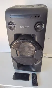 Caja De Sonido Amplificada Marca Sony Modelo Mhcv11 Con Control Usado En Buen Estado Acc C/ UsbBtFmC.Cte