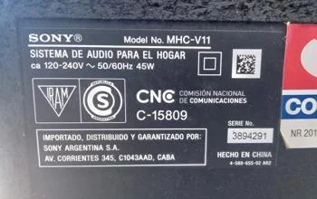 Foto 3 de Caja De Sonido Amplificada Marca Sony Modelo Mhcv11 Con Control Usado En Buen Estado Acc C/ UsbBtFmC.Cte