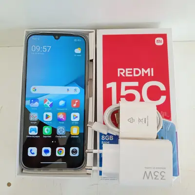 Celular Marca Xiaomi Modelo Redmi 15 C Memoria Ram : 4 Gb Almacenamiento Interno : 128 Gb Acc: CargadorCable UsbEstuche Transparente Comentario: Nuevo En Caja