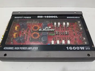 Amplificador De Sonido P/ Automovil Marca Mosfet Modelo Bb-1600gl Usado En Buen Estado Acc No Tiene