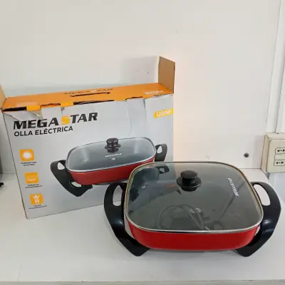 Pizzera Marca Mega Star Modelo Ba14r Usado En Buen Estado Acc Con Tapa VidrioCable Cte