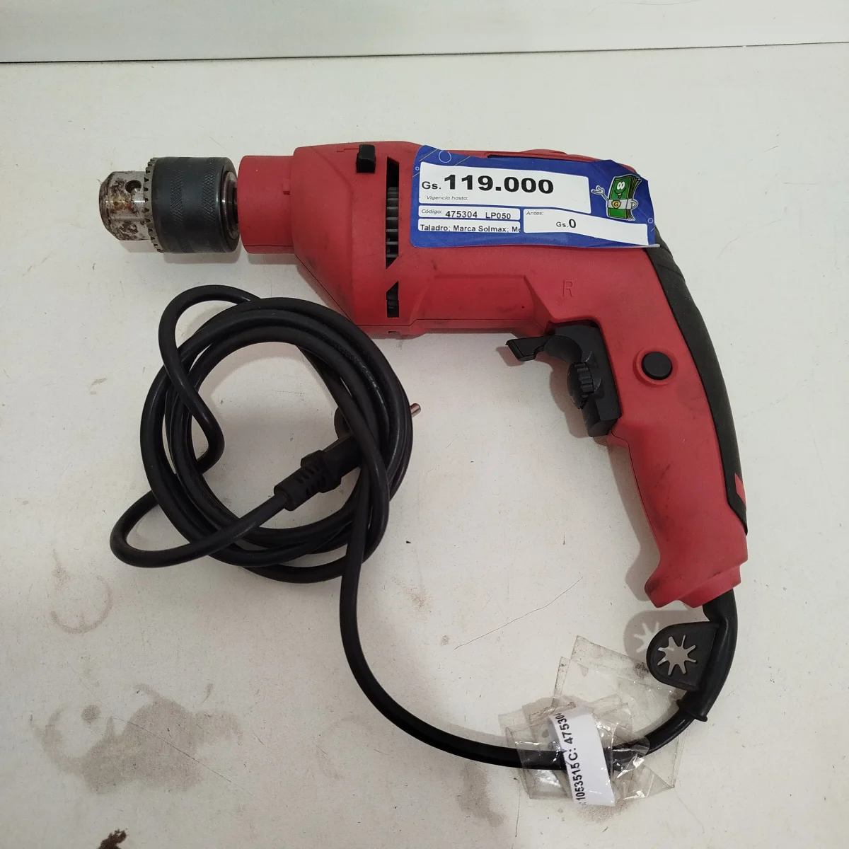 Taladro Marca Solmax Modelo Smid550 Usado Con Desgaste Acc No Tiene
