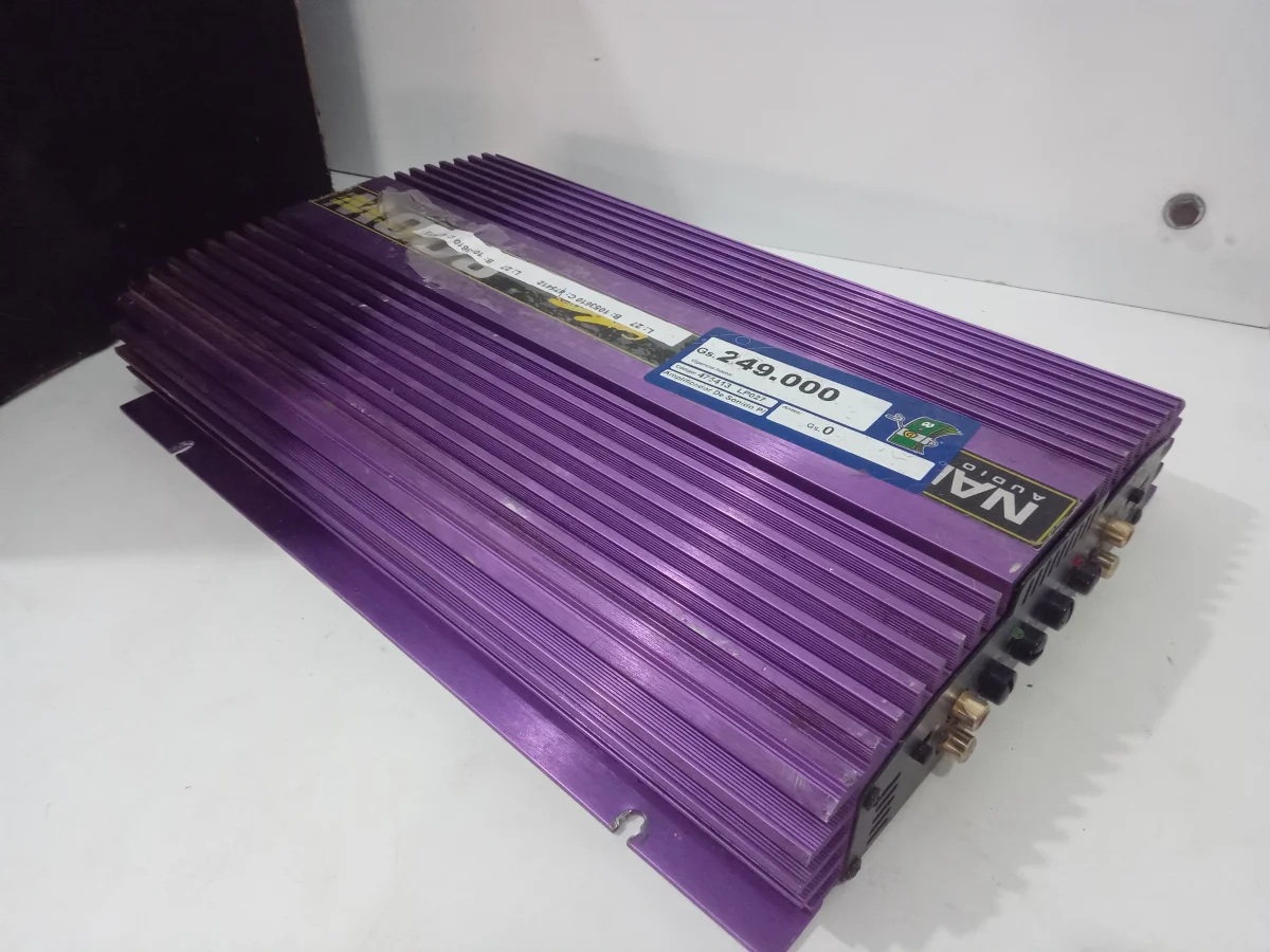 Amplificador De Sonido P/ Automovil Marca Napoli Modelo Nlp610gx Usado En Buen Estado Acc No Tiene