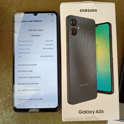 Celular Marca Samsung Galaxy A06 Modelo Sm-A065m Memoria Ram 4 Gb Almacenamiento Interno 128 Gb Acc C/Llave