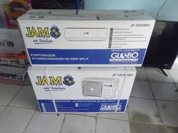 Aire Acondicionado Tipo Split Marca Jam Potencia Btu 12.000 Con Kit Instalacion Con Control Modelo Jf-12chrn1 Nuevo Sin Uso Con Caja Acc No Tiene