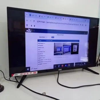 Televisor Led Convencional De 32 '' Marca Aoc Modelo Le23m1370 Usado Con Desgaste Sin Control Sin Caja Acc Dos Patitas