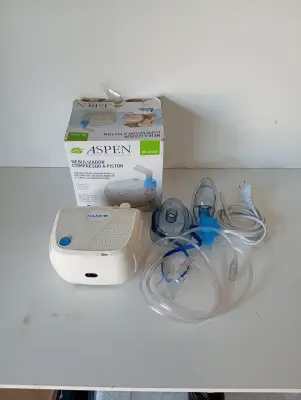 Nebulizador Marca Aspen Modelo Br-Cn116 Usado En Buen Estado Acc Con 2 Mascarillas Cable Power