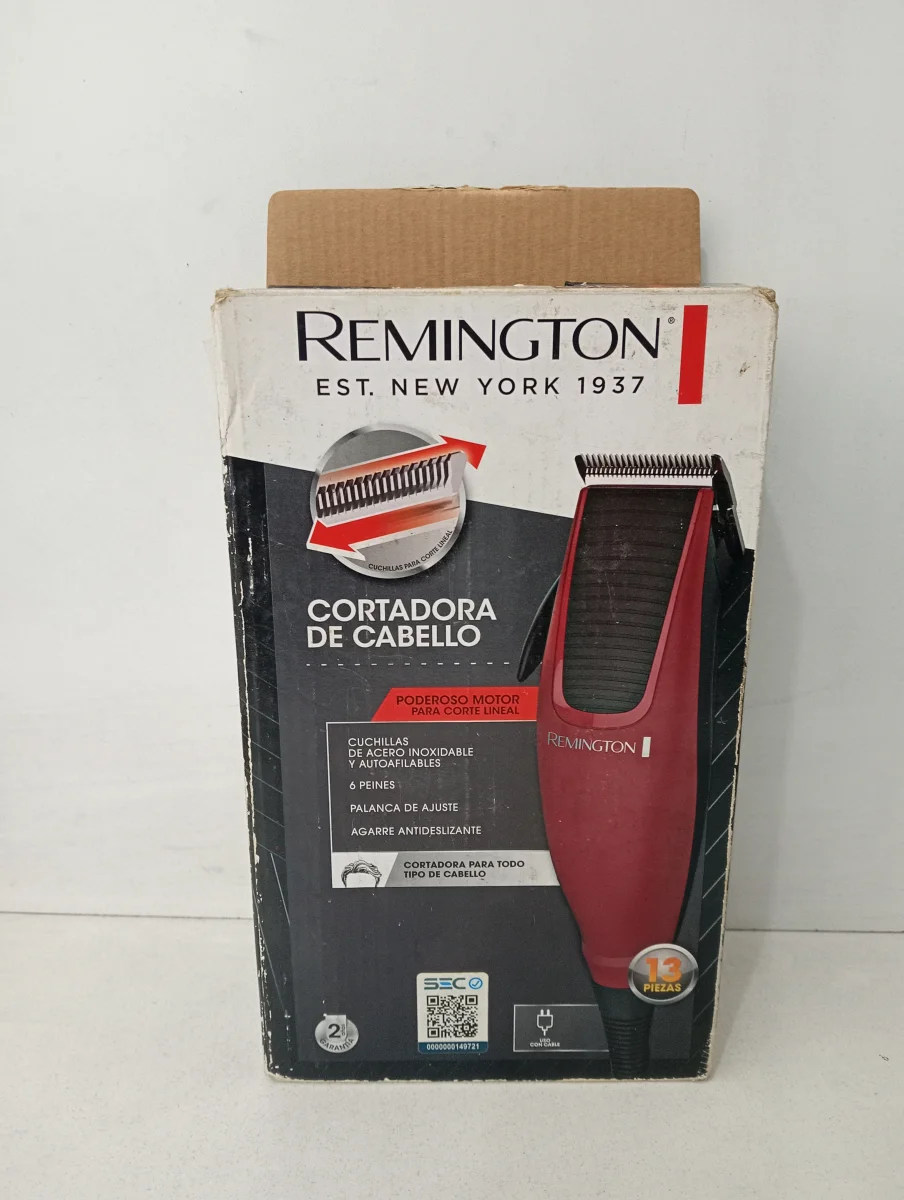 Foto 3 de Maquina De Cortar Cabello Marca Remigton Modelo Hc1095 Usado En Buen Estado Acc Con 5 Nivel De CortePeineBrocha De Limpieza
