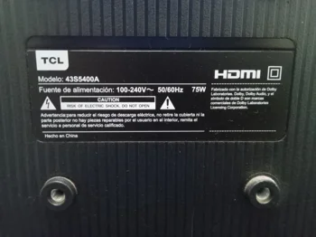 Foto 3 de Televisor Led Smart De 43 '' Marca Tcl Modelo 43s5400a Con Control Usado En Buen Estado Acc 2 Patitas