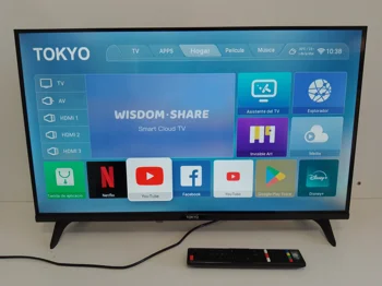 Televisor Led Smart De 32 '' Marca Tokyo Modelo Tvtokhf32sm Con Control Usado En Buen Estado Acc Par De Patitas