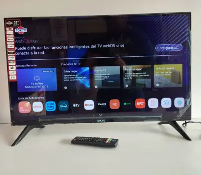 Televisor Led Smart De 32 '' Marca Tokyo Modelo Tvtokff32wb Con Control Usado En Buen Estado Acc 2 Patitas